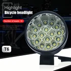 Велосипедный фонарь, Передний фонарь 40000лм, 16 * T6, светодиодный фонарь для горного велосипеда, для безопасного бега, для ночной езды на велосипеде
