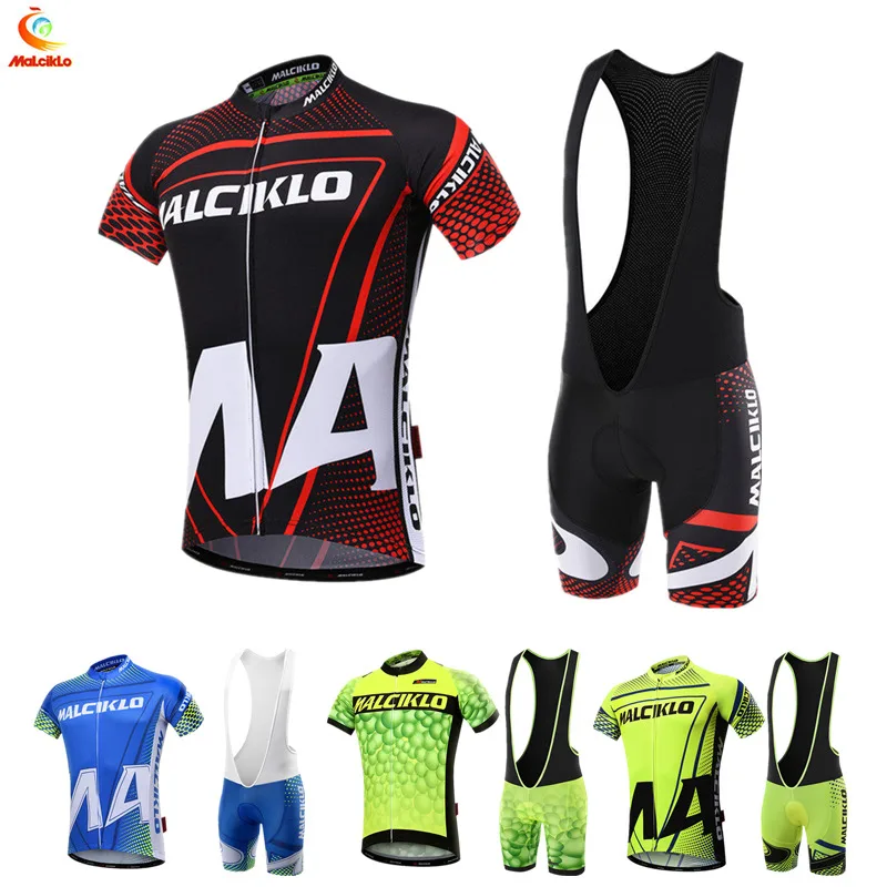 

Malciklo 100% полиэстер дышащий для велоспорта Джерси набор MTB велосипед одежда гоночный велосипед костюмы Спортивная одежда для велоспорта Ropa ...