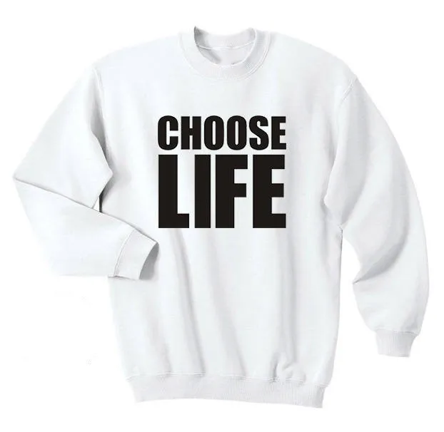 Фото Рубашка с принтом Choose Life мужская и женская тренировочная топ в ретро стиле 90-х tumblr