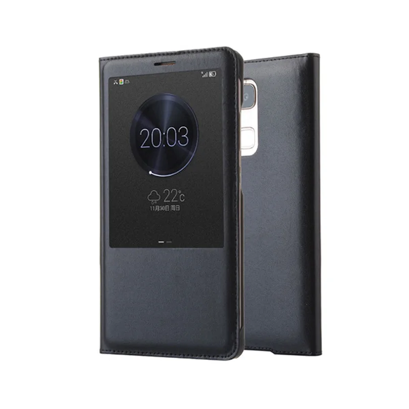 2018 Magnetic Cover for Huawei Mate 7 Case Original 100% From PU Leather Flip For 9 Window | Мобильные телефоны и