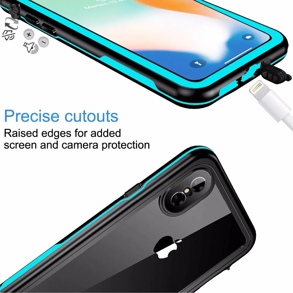 Водонепроницаемый чехол Redpepper для iPhone X 360 полноразмерный Пластиковый