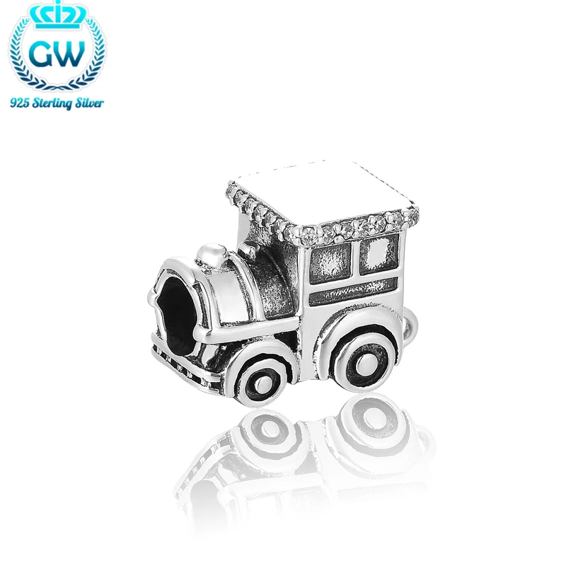 

Beads Vintage Travel Jewelry Train Charm 925 Brand Jewelry