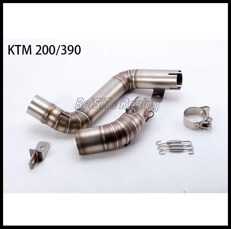 Мотоцикл KTM Duke 125/200/390 двойной скользящий глушитель выхлопной системы акроповый Глушитель со средней соединительной трубой 2012