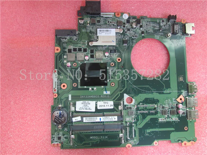 763585-501 Y33A для HP ENVY 15-K материнская плата ноутбука 763585-001 DAY33AMB6C0 с фотоэлементами