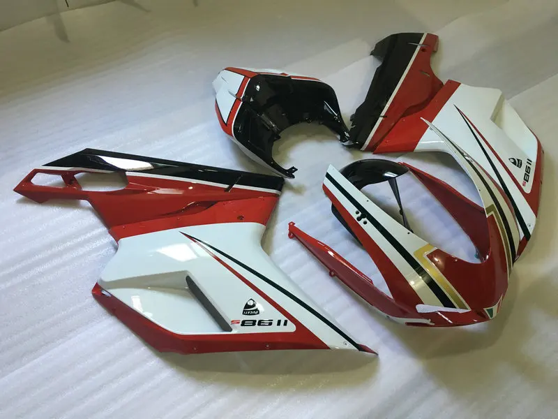 Комплект обтекателей под давлением для DUCATI 848 1098 07 08 09 10 11 1198 2007 2008 2009 2011 ABS