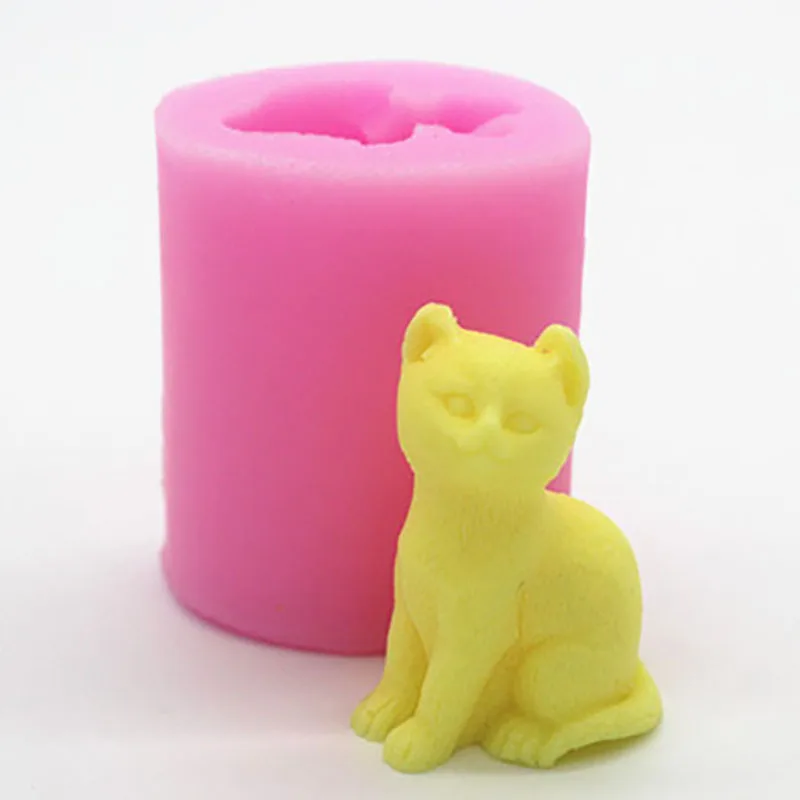 3D форма в виде кошки Lovley силиконовая для шоколада конфет тортов инструменты