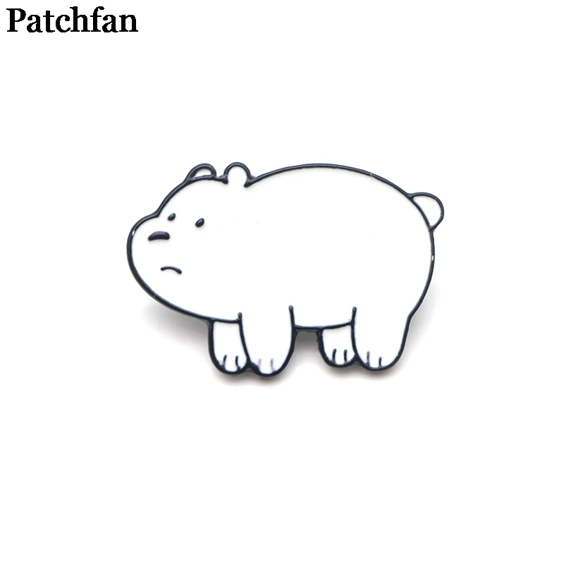 2 Patchfan мы вся правда о медведях мультфильм цинка шпильки para рюкзак одежда медаль за мешок рубашка знаки отличия броши для мужчин и женщин A2167 - Цвет: 2