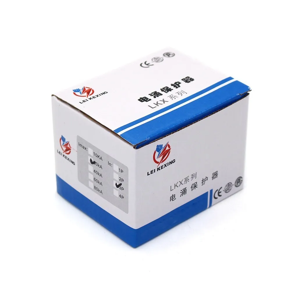 Горячая продажа C20 3P 10KA ~ 20KA 385V AC SPD дом Защита от перенапряжения защитное