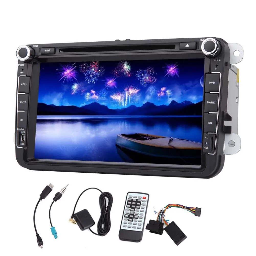 Android 5 1 стерео EQ Зеркало Link суб сенсорный экран с USB OBD2 CanBus RDS Авто Логотип DVD Радио