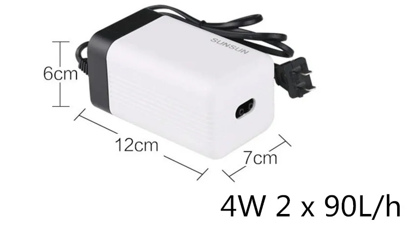 CT-202 220-240V максимально тихий беззвучный Украины двойной выход воздуха насос aPump для рыб резервуар, аквариум мини воздушный компрессор - Цвет: CT-202