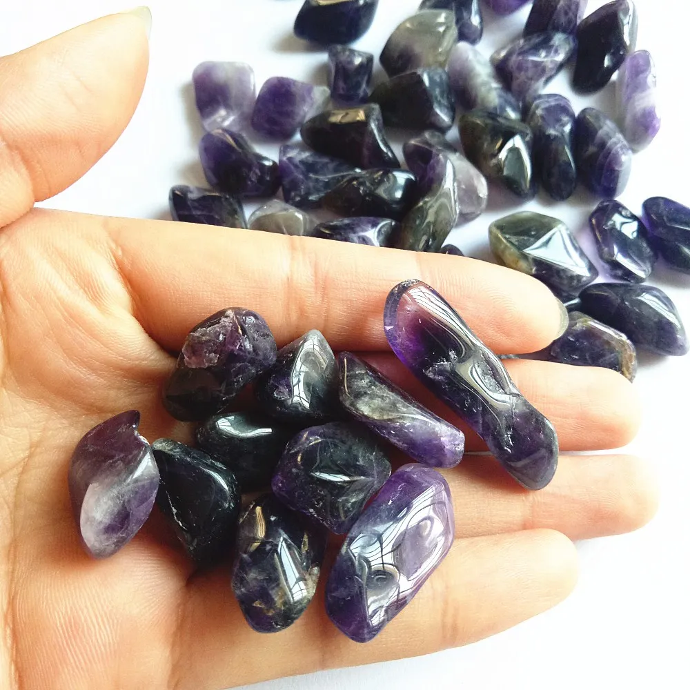 

190g Natural dream amethyst crystal tumbled stones polished purple quartz gravel stone degaussing Specimen Healing Reiki Gravel