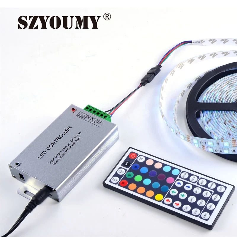 

SZYOUMY DC 12V 12A 144W 44 Key LED RGB SMD 5050 3528