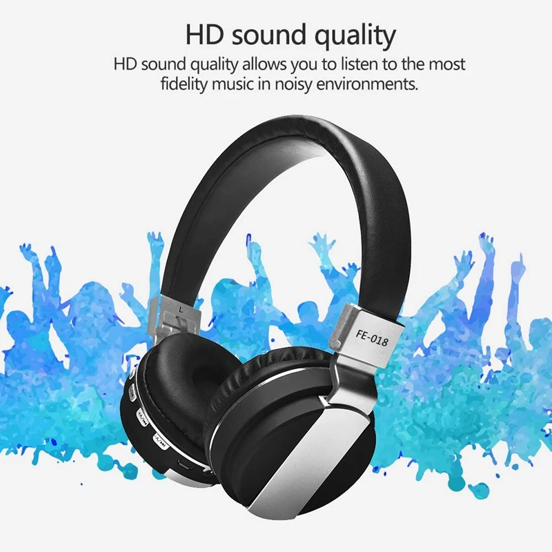 Fe 018 складные беспроводные Bluetooth наушники Проводная гарнитура головная повязка с