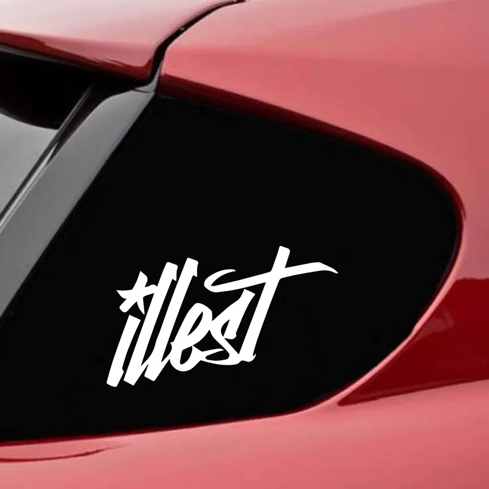 Наклейка для автомобиля s 3D наклейка ILLEST Drift гоночный автомобиль мотоциклы украшение Светоотражающая наклейка для стайлинга автомобиля 20,5 см* 9,5 см стикер на заказ