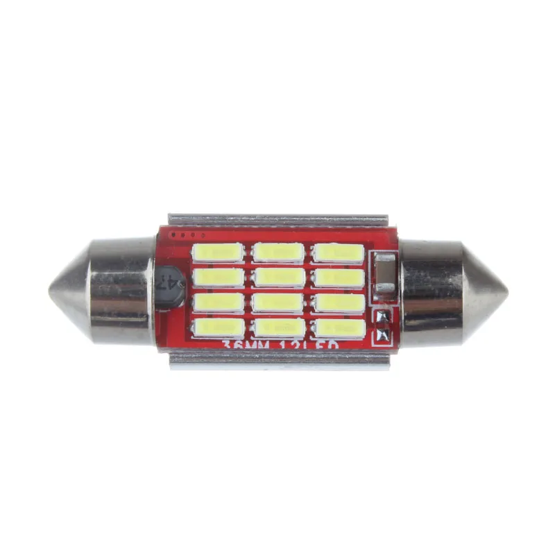 Сверхъяркая Высококачественная Белая автомобильная светодиодная лампа Canbus 12 в 24
