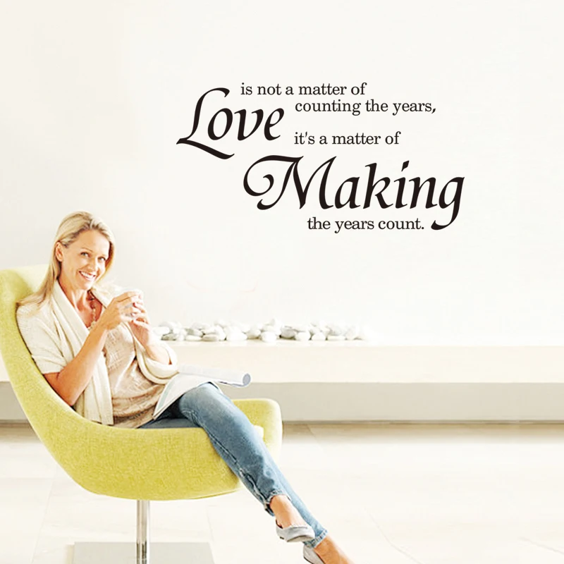 

Free Shipping "Love is not the matter" Wall Decals Removable Art Home Wall Stickers Room Wall Decor 8286