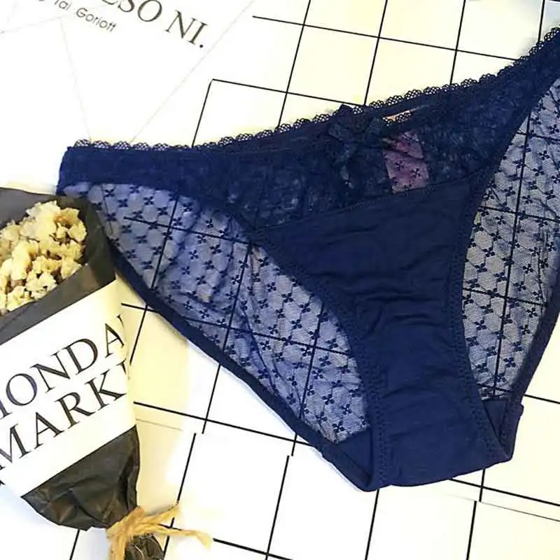 SP & CITY женские трусики с бантом и оборками сексуальные кружевные прозрачные