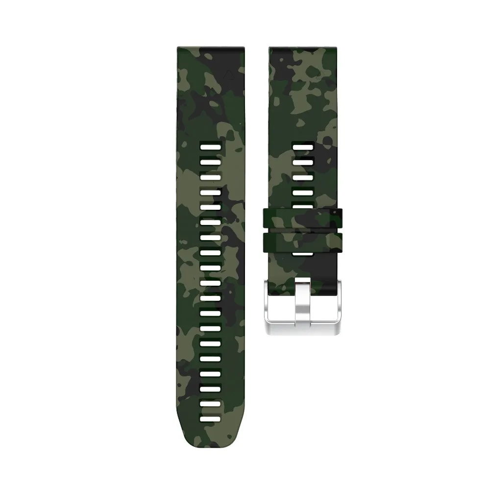 22 мм ремешок на запястье для Garmin Fenix 5 forerunner 935 gps Смарт-часы с принтом спортивный силиконовый ремешок для часов с быстрым выпуском