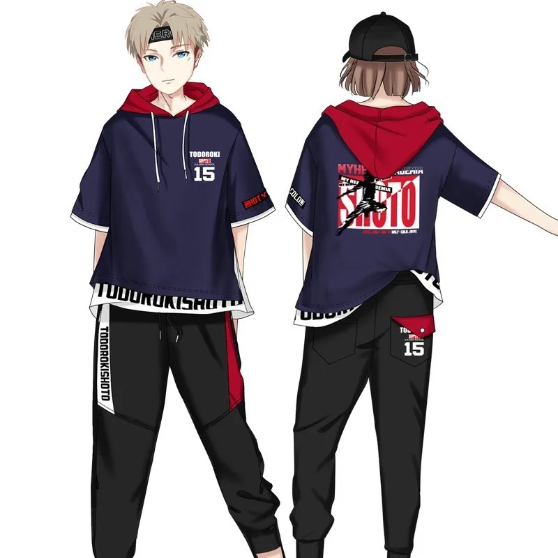 Для аниме My Hero Academia Todoroki Shoto косплей футболка с капюшоном костюм Boku No школьная