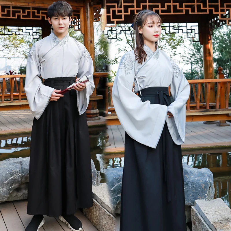 Костюм династии Тан для взрослых Hanfu Женский традиционный стиль мужская народная