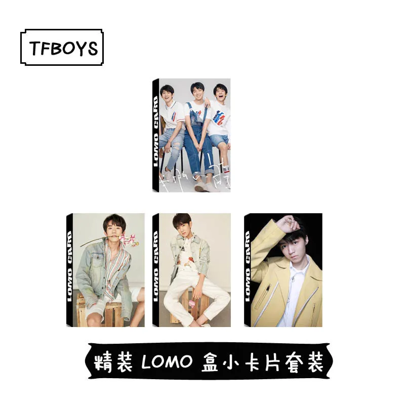 TFBOYS 2018 альбом LOMO карты K POP Новая мода само сделанная бумага фото карта HD Фотокарта
