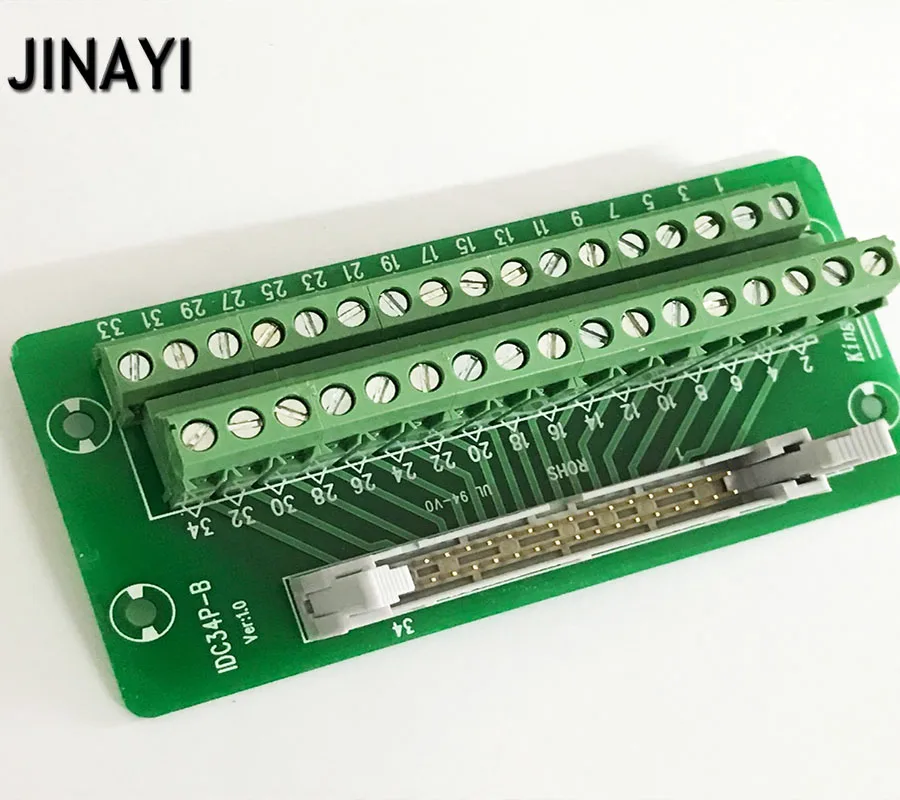 Терминальная колодка IDC 34 Pin IDC34P Male коммутационная клемма PLC релейные клеммы