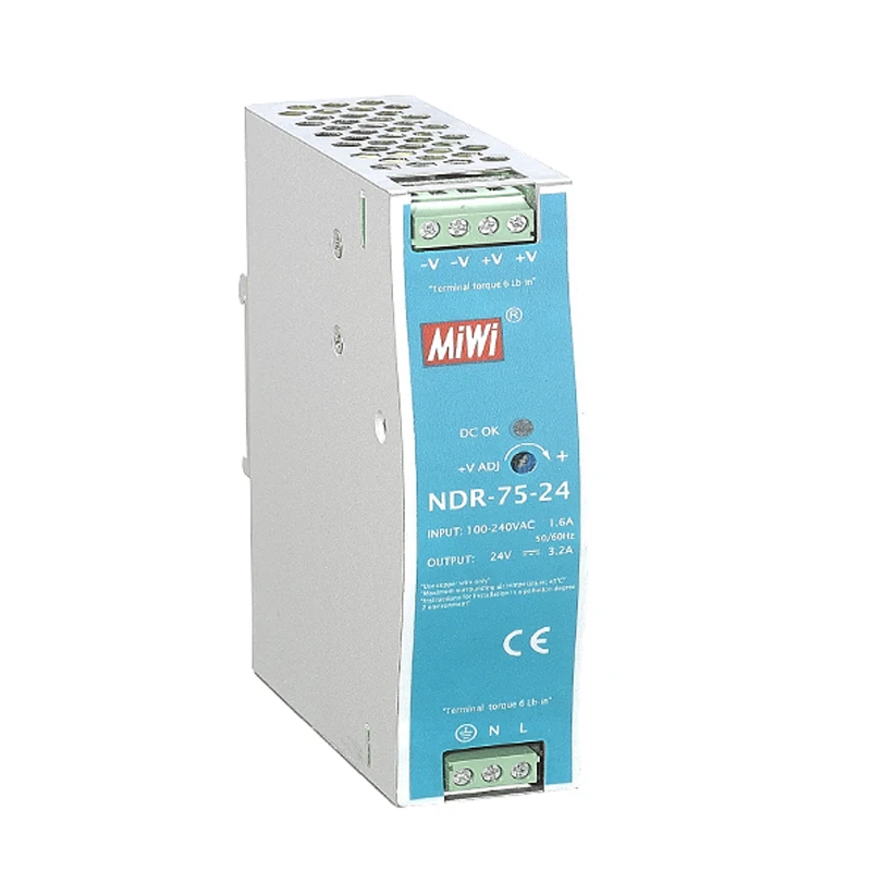 Выход DC12V, 24 V, 48V NDR блок питания AC DC din-рейка импульсный источник питания 120W din-рейка Smps