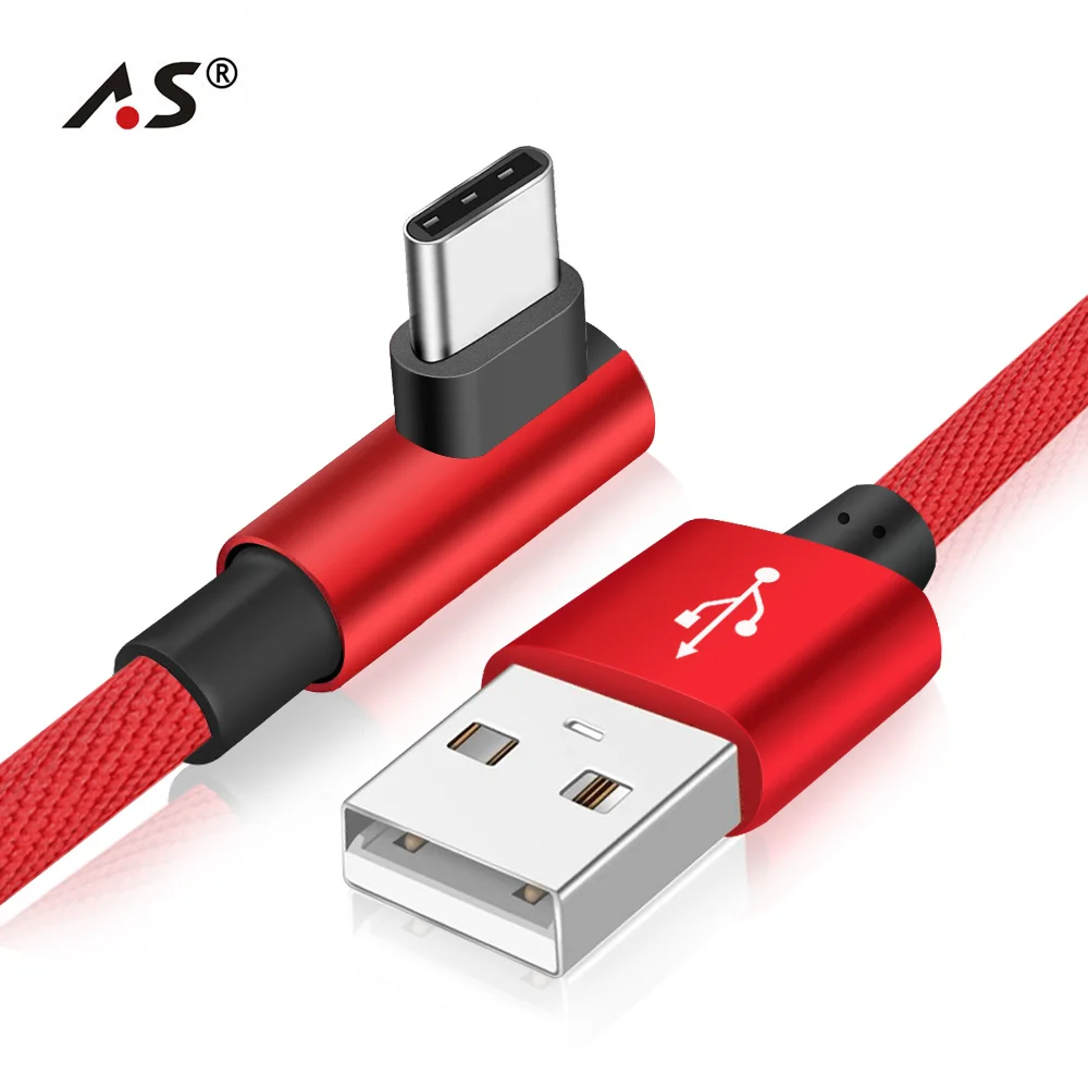 А. С usb type C 90 градусов USB кабель для samsung Galaxy S10 S9 Plus Xiaomi Mi 8 6 MAX 3 huawei передачи данных