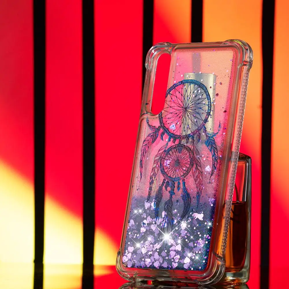 Мягкий силиконовый чехол с жидким песком для Huawei P20 Pro Lite Mate 20 P Smart Honor 6X 7A 7X 8X Etui Hoesjes