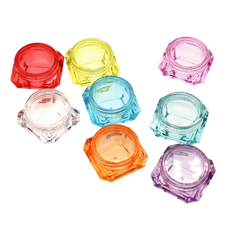 Портативный прозрачный маленький квадратный флакон 10 шт./лот стандартная