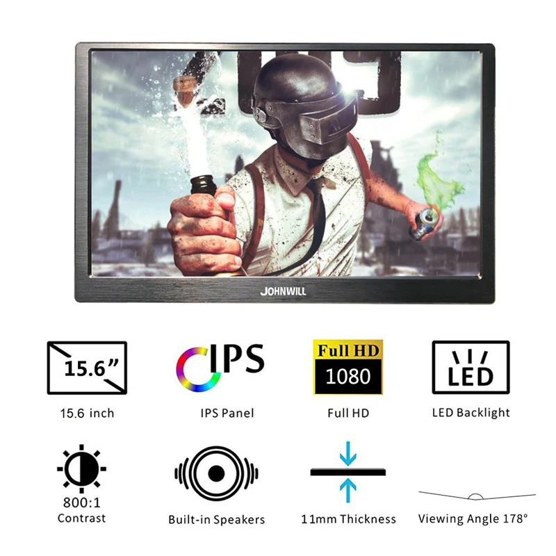 13,3 дюймов 2K Портативный ips FHD экран 2560x1440 CNC корпус HDMI/USB Встроенный динамик для Raspberry Pi PS4 15," игровой монитор ПК