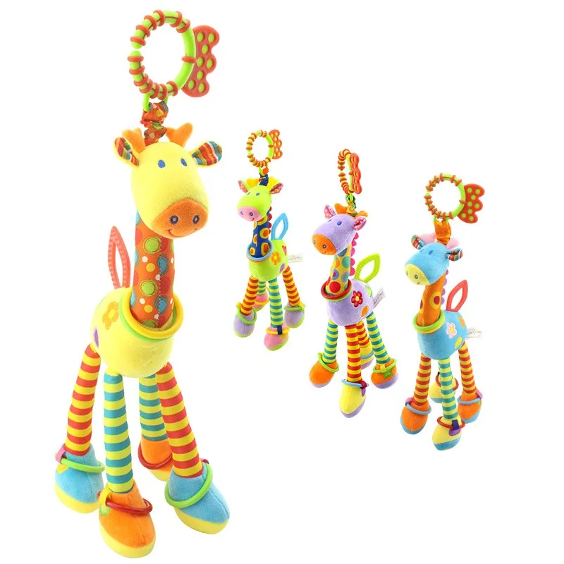 Плюшевые игрушки для младенцев с жирафом кровать кроватка коляска детская