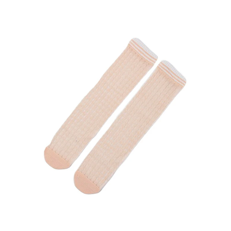 Кружевные колготки до колена для новорожденных девочек летние тонкие дышащие