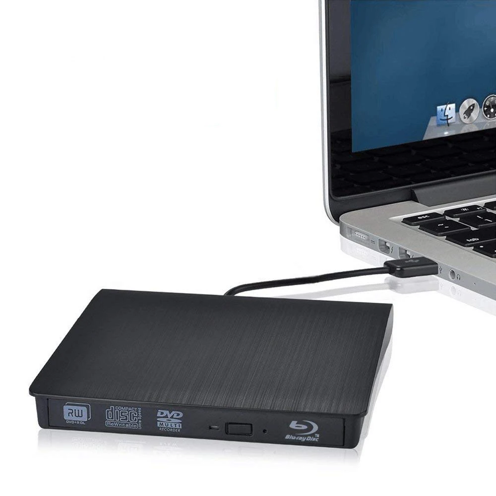 Bluray USB 3.0 External DVD Drive Blu-ray Combo BD-ROM 3D Player RW Burner Writer for Laptop Computer Mac PC HP ACER DELL |