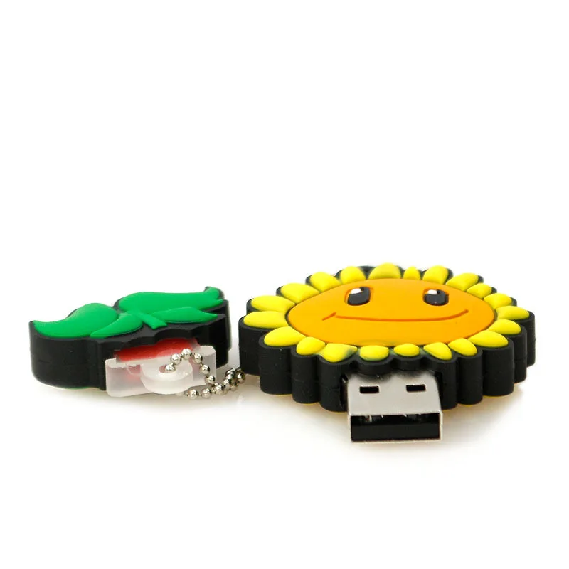 Amthin pendrive Мультяшные растения и зомби 4G 8G 16G 32G USB2 usb флеш накопитель силиконовая