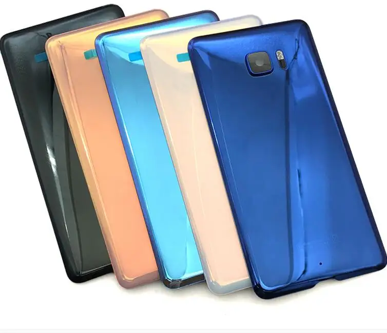 Высокое качество для htc U11 задняя крышка батарея Корпус чехол с камера Стекло Замена