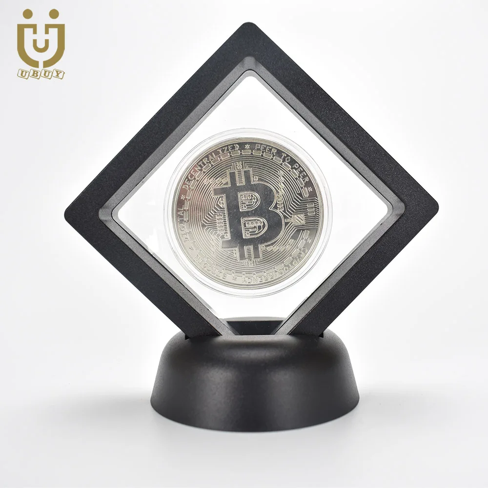 Позолоченный BitCoin Бит монета с Пластик чехол пульсация Litecoin эфириума Doge