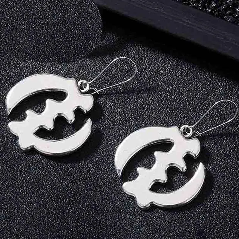 earring Африканский Символ сережки античное серебро Цвет Adinkra Gye Nyame серьги этнические ювелирные изделия - Окраска металла: earring