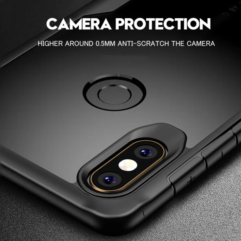 Ударопрочный чехол MaxGear для телефона Xiaomi Mi A1 A2 Lite 5X 6X прозрачный акриловый