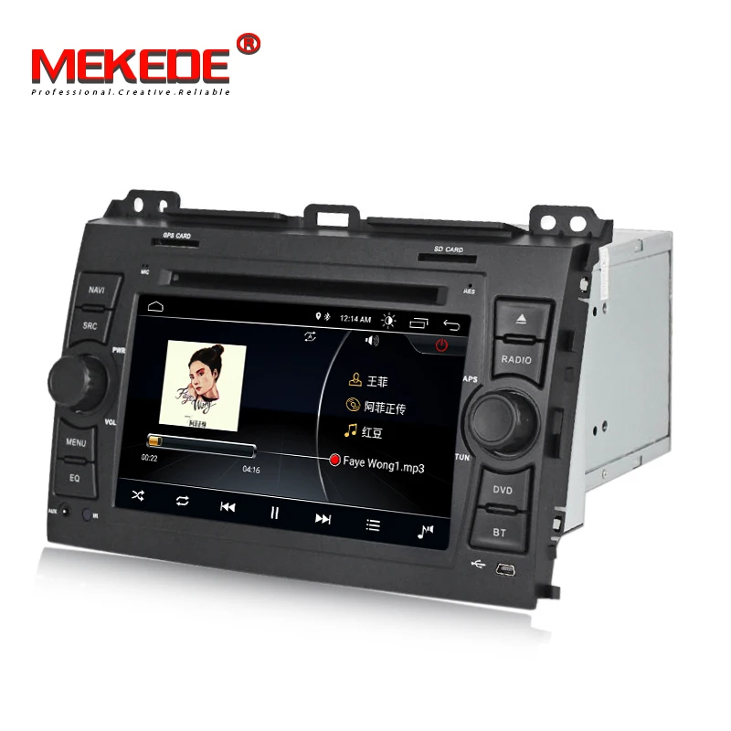 MEKEDE Android 8 1 2 din мультимедийный плеер для Toyota Prado 120 Land Cruiser 2004-2009 Автомобильный Радио