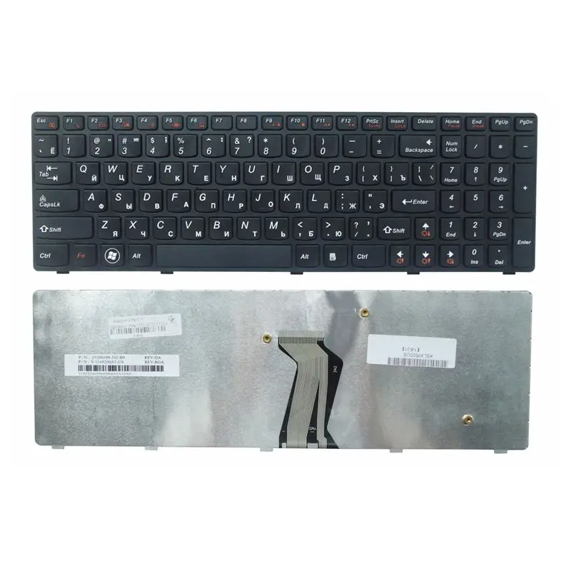 Русифицированный, русский язык новая клавиатура для lenovo Y500 Y500N Y510P Y500NT черная клавиатура для ноутбука без Подсветка
