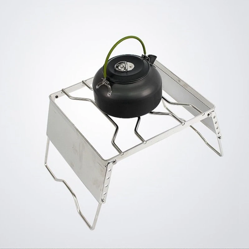 Кемпинг Гриль компактный Ветрозащитный горшок Стойка портативный кампус