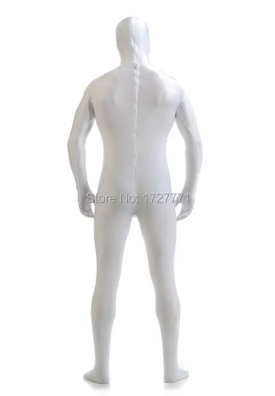 (LS7210) белые блестящие колготки из спандекса оригинальные Фетиш костюмы унисекс с