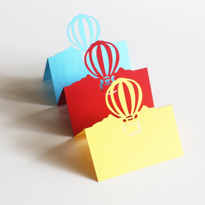50 шт. открытки с воздушным шаром/украшение вечерние/палатка для еды/сидячие