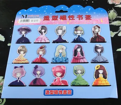 Канцелярские товары Магнитная вкладка с рисунками из мультфильмов