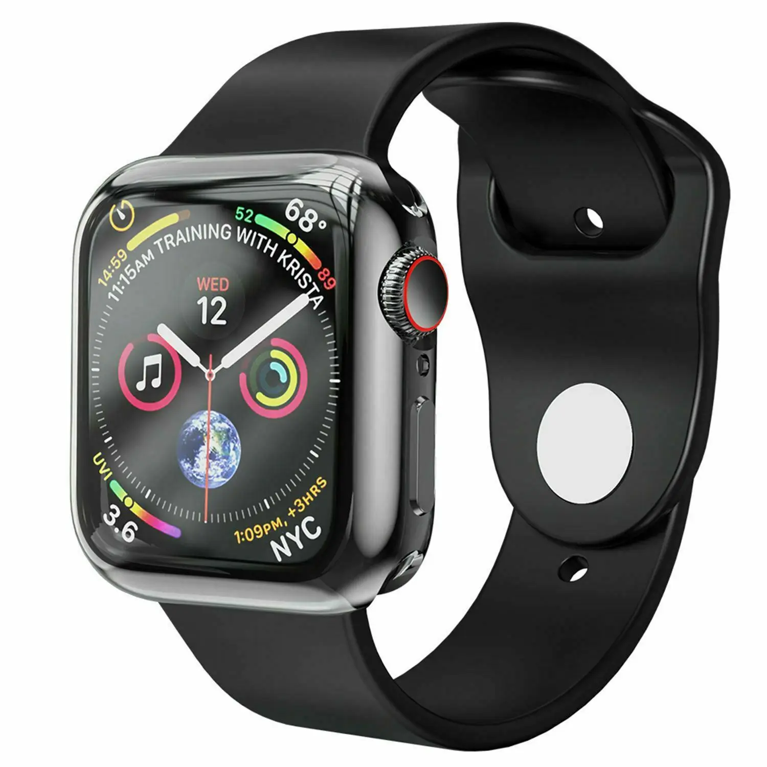 Оригинал HOCO 360 градусов тонкий чехол для часов Apple Watch серия 4 мягкий прозрачный TPU