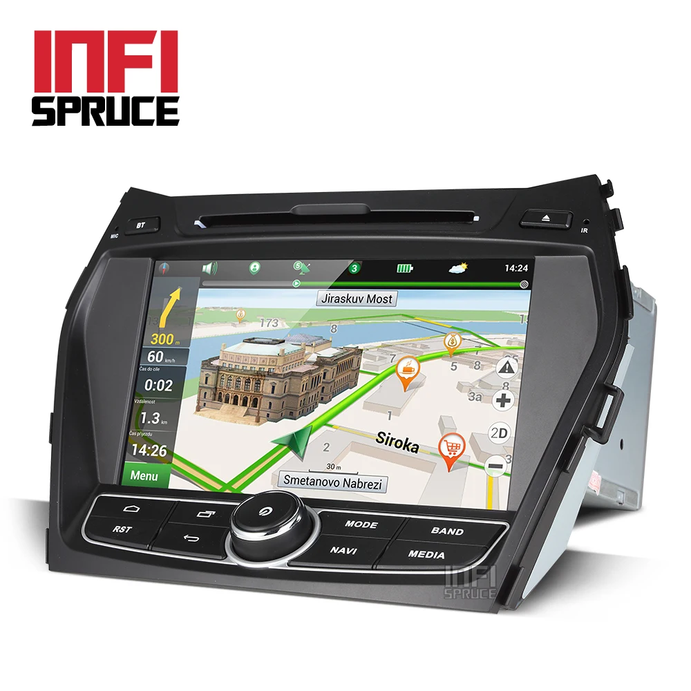 Android 8 1 автомобильный dvd для hyundai Santa Fe/ix45 2013 2014 с 2 + 32G Радио Стерео gps навигация din