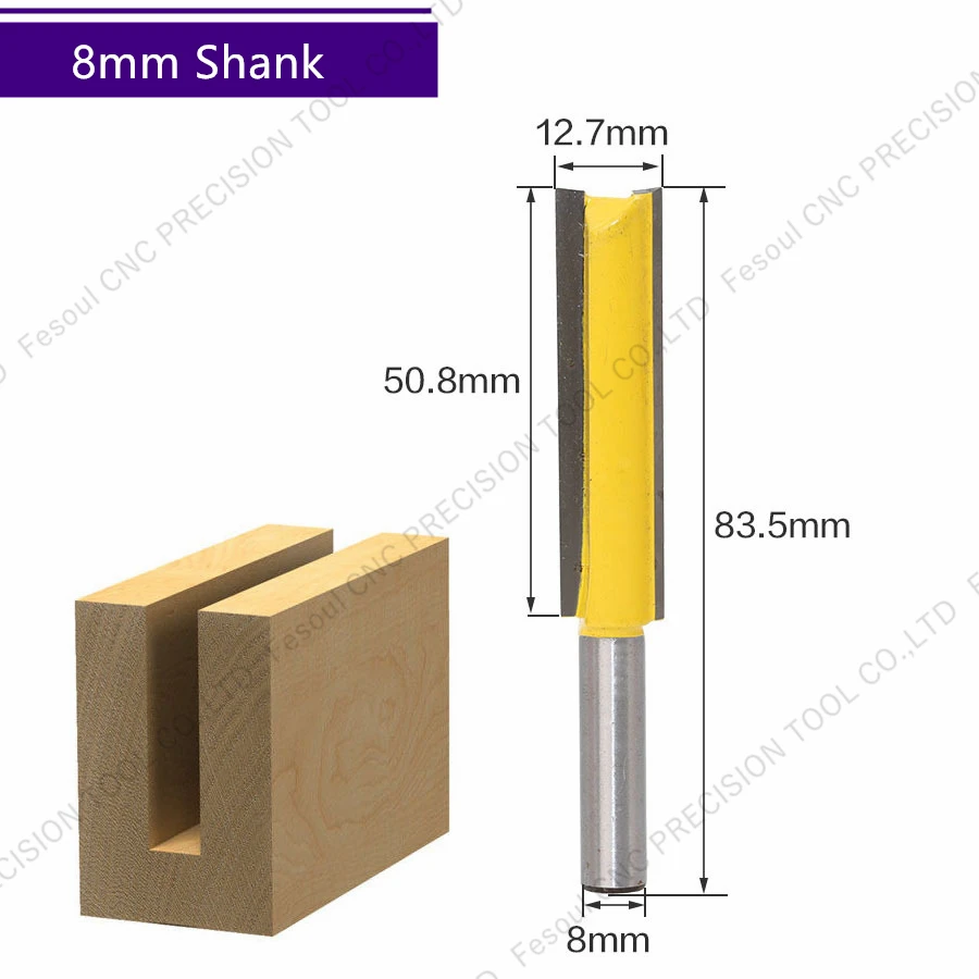 8 мм shank 1PCS CNC твердосплавный фреза деревообрабатывающий Гравировальный