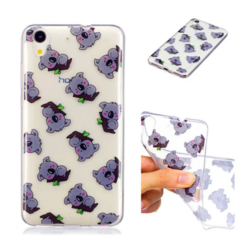 Huawei Y6II Y6 II Transparent Case Anime Animal Silicone TPU Back Cover Soft Phone for 2016 |