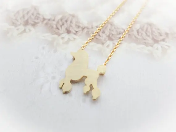 Позолоченное/посеребренное животное Тедди ожерелье с подвеской для собак женщин